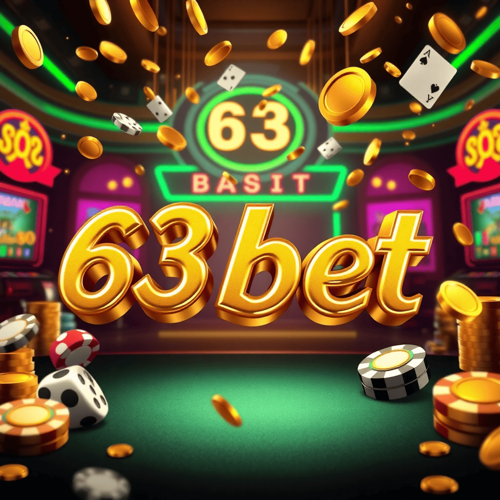 Imagem promocional da 63bet mostrando a plataforma e suas vantagens